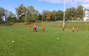 13 Oct : U7/U8 groupe de Yannick : difficile de croire qu'il pleuvait à 10h30 !